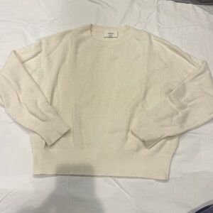 Wilfred Cream Ribbed Sweater